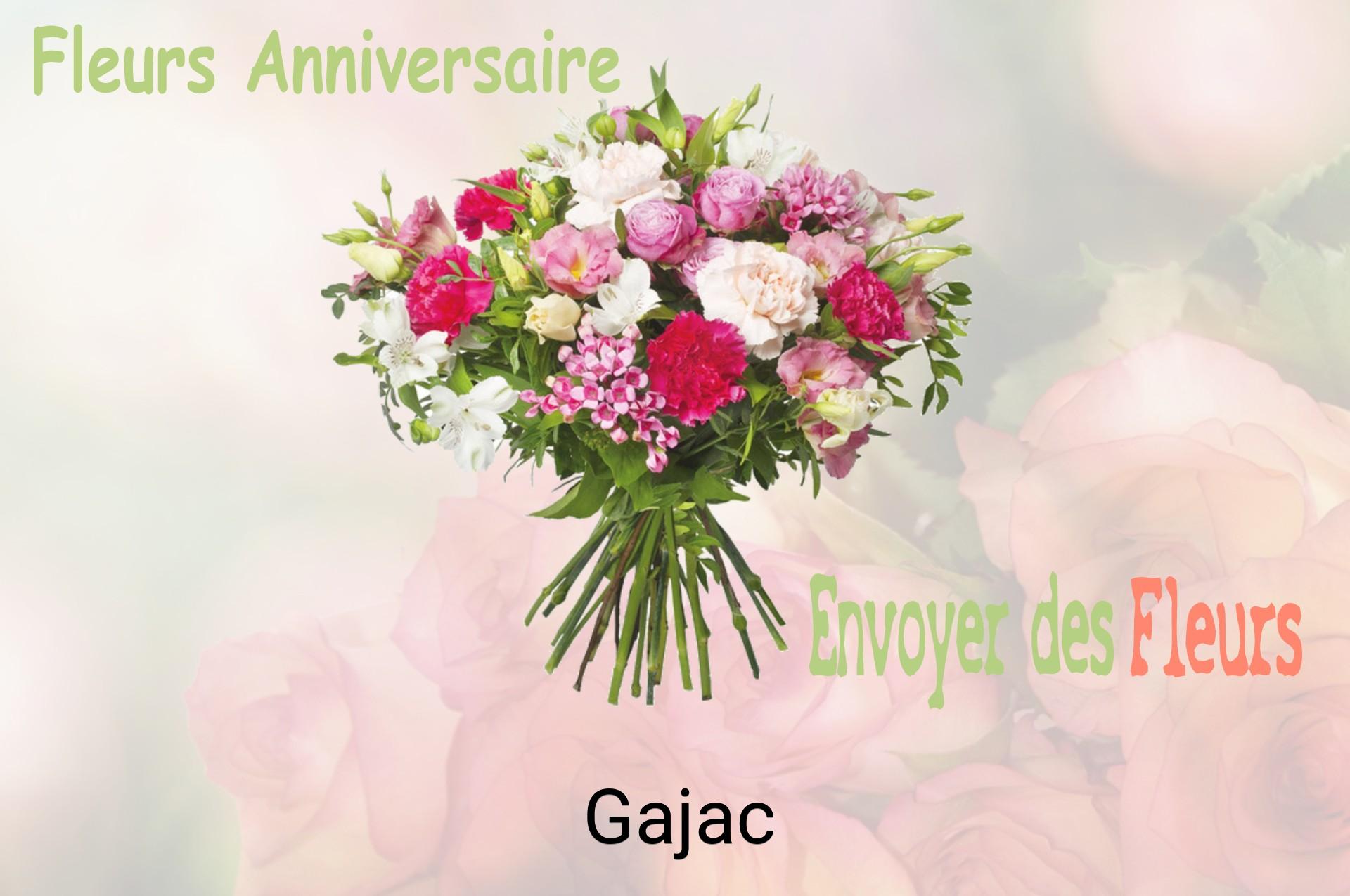 Bouquet de fleurs d’anniversaire livré à Gajac