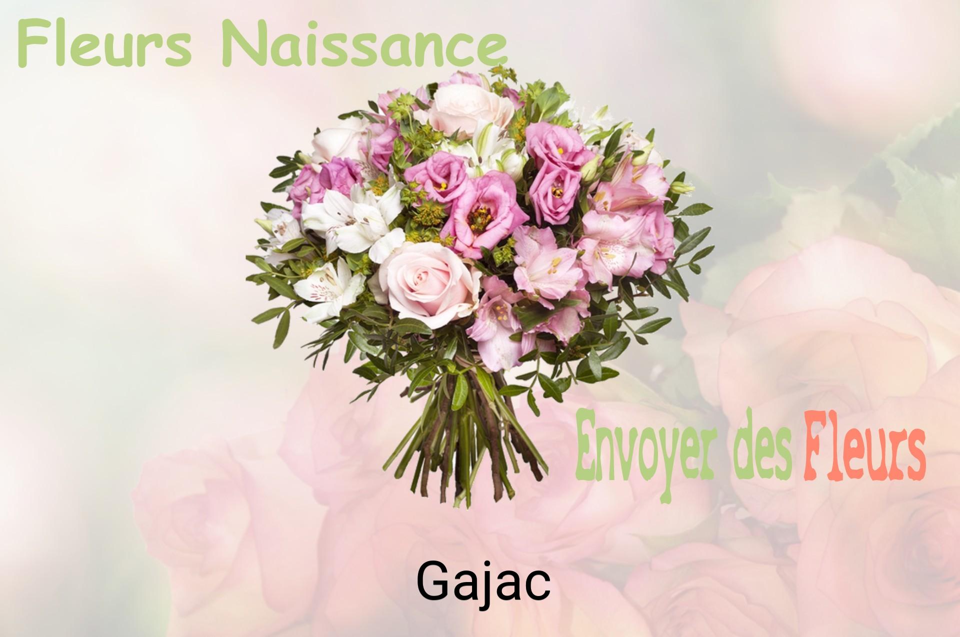Bouquet de fleurs de naissance livré à Gajac